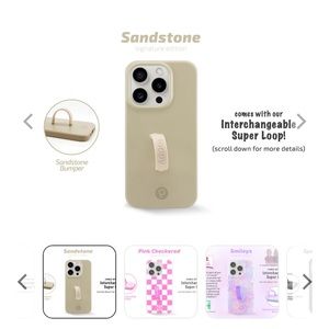 Sandstone Loopy Case iPhone 15 Pro